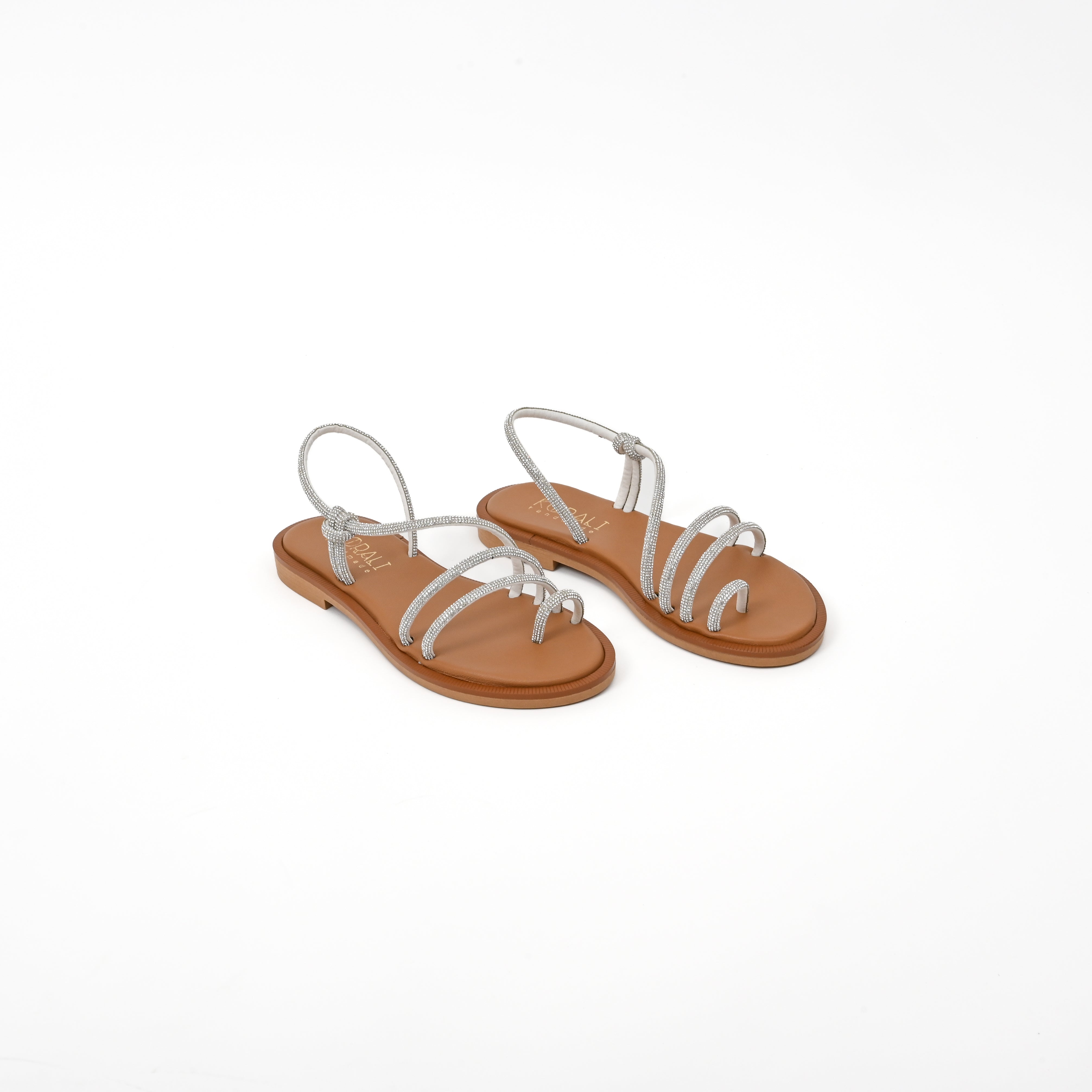 MARIA Leather Slip-On Sandals