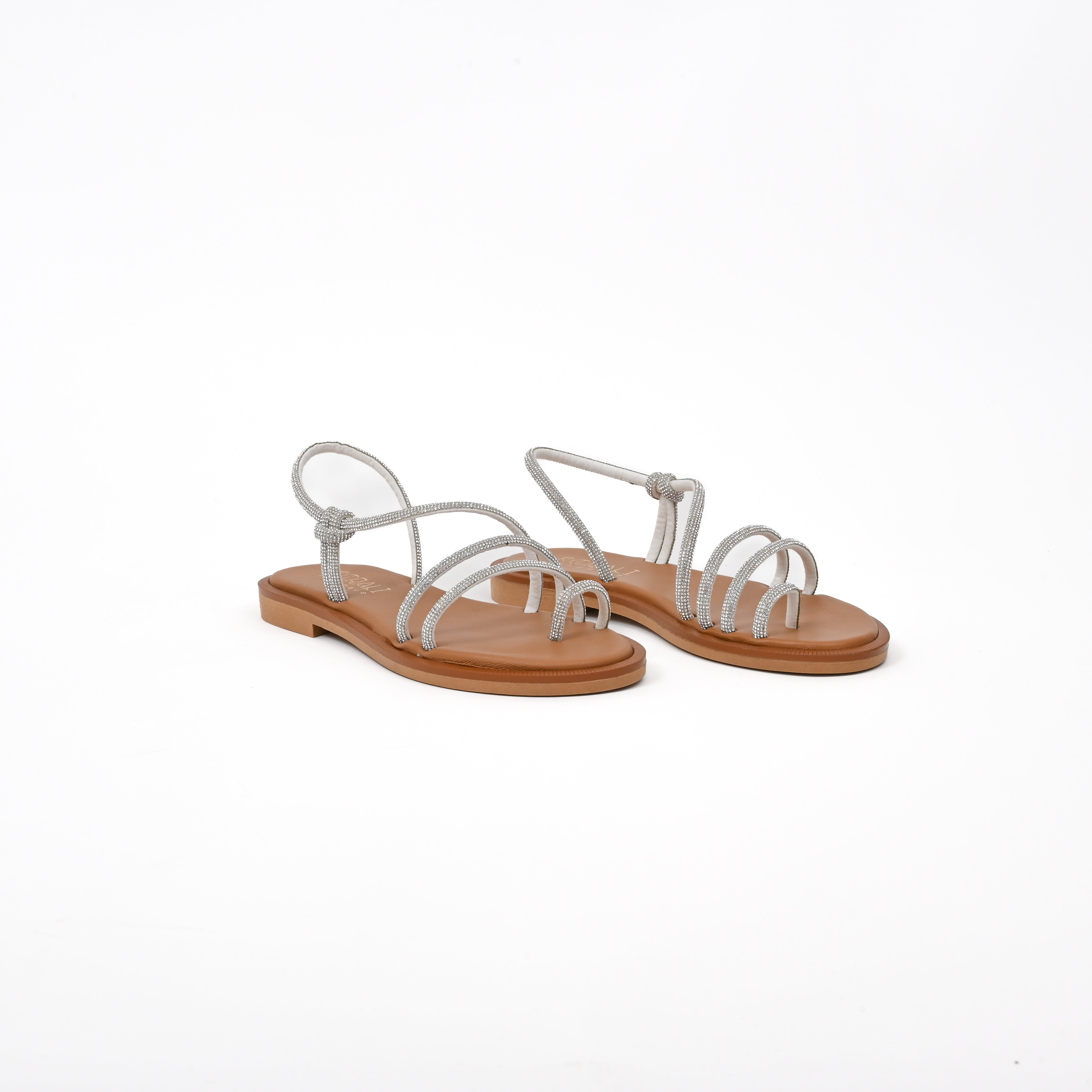 MARIA Leather Slip-On Sandals
