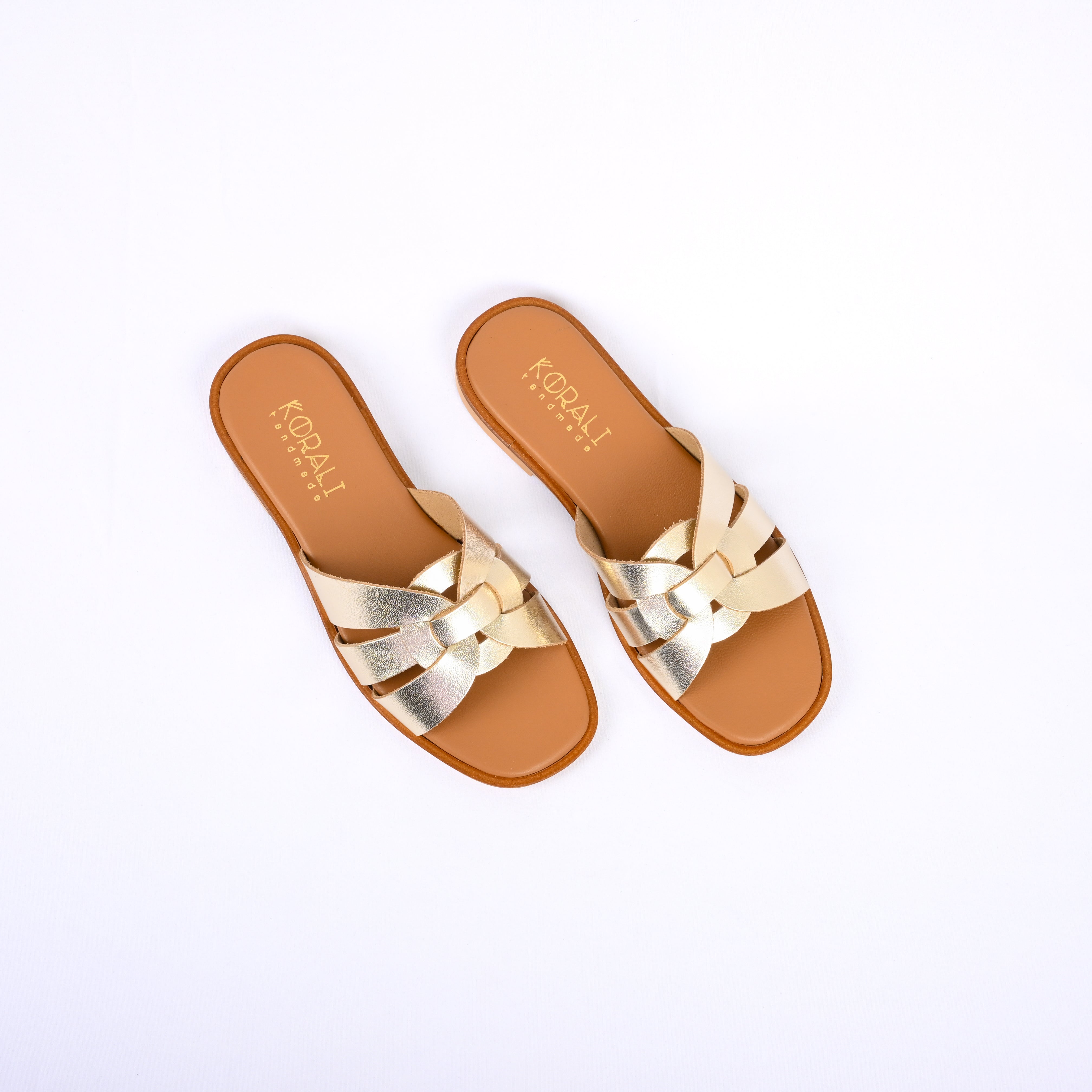 KEISI Knot-Detail Slip-On Sandals