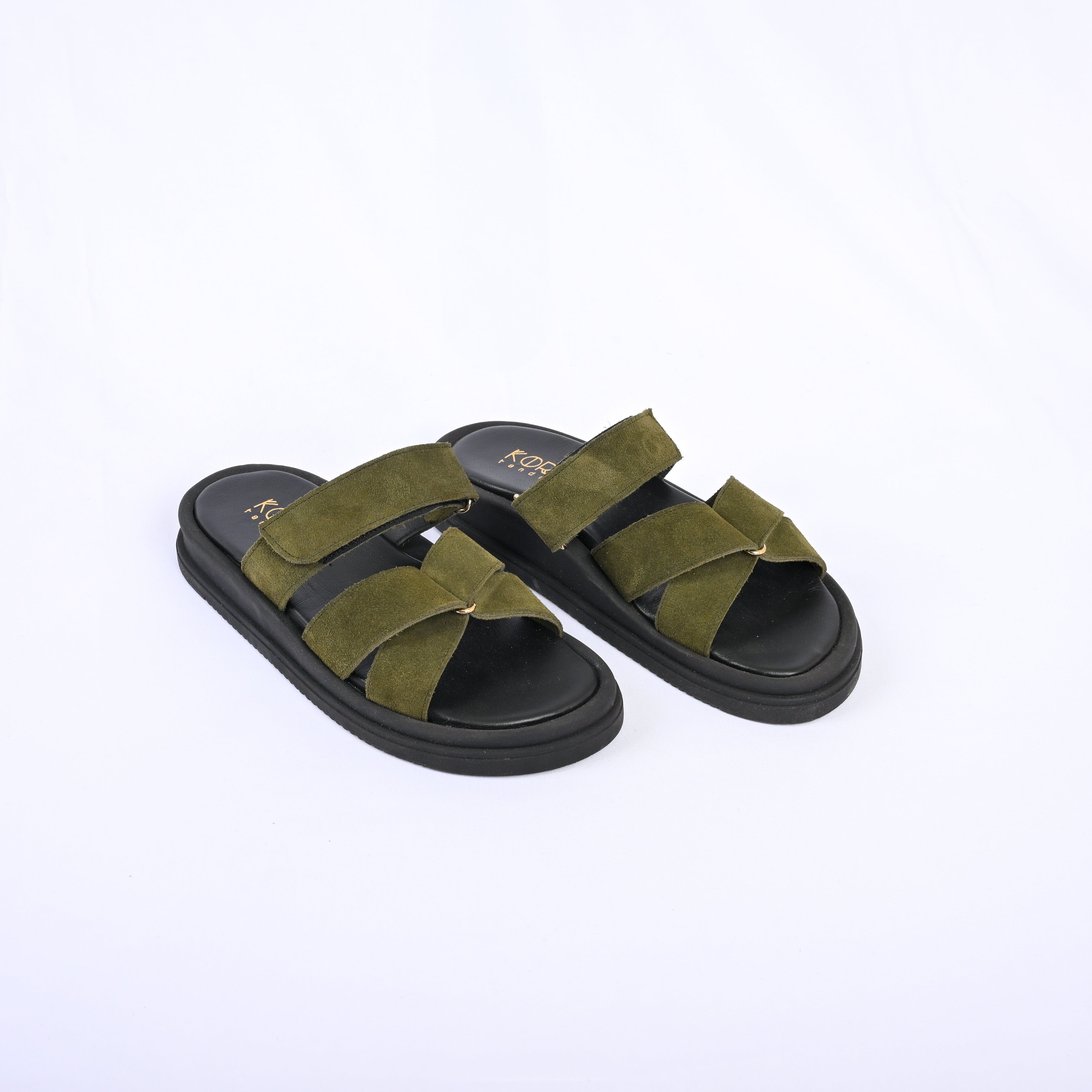 CHLOE Butterfly Strap Suede Slides
