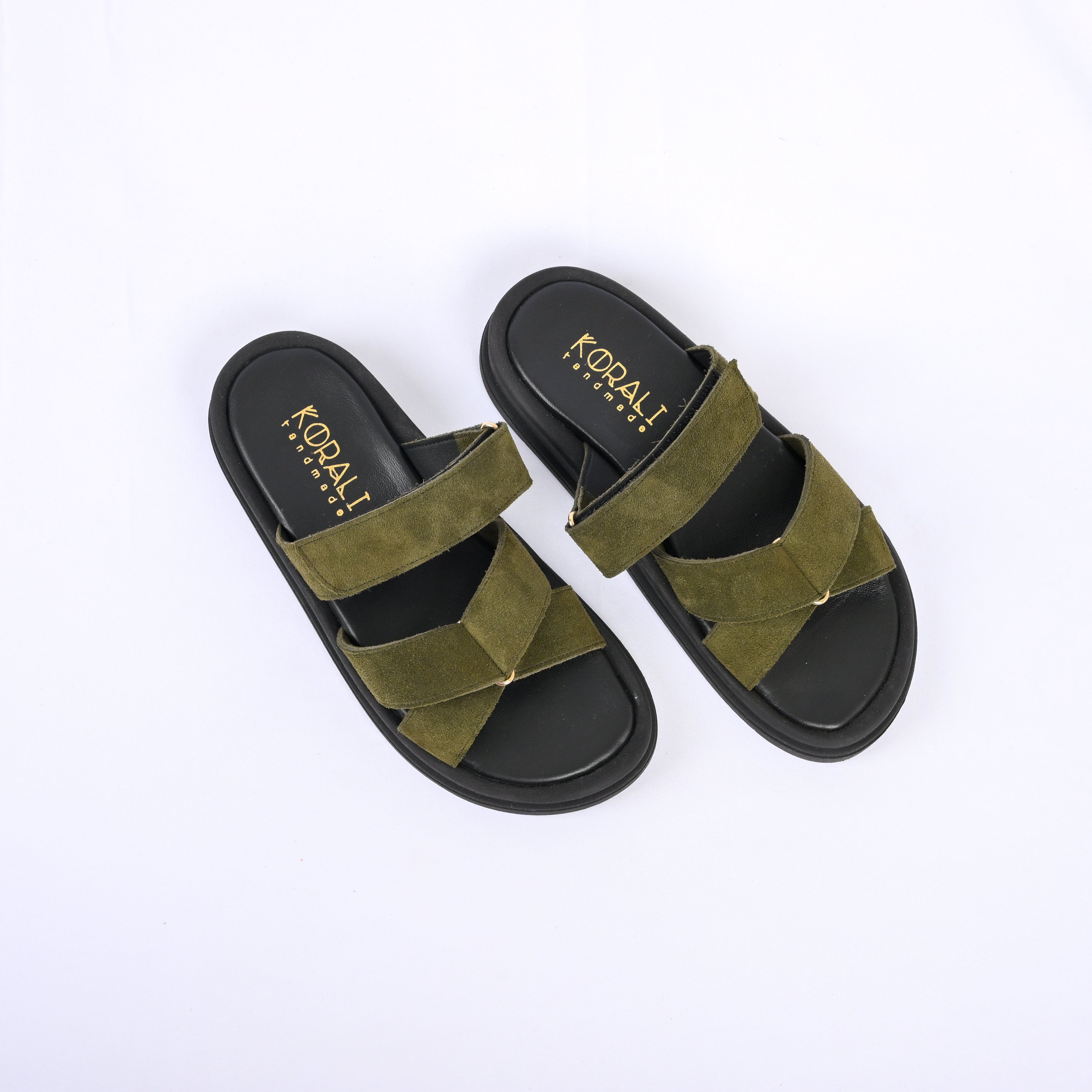 CHLOE Butterfly Strap Suede Slides