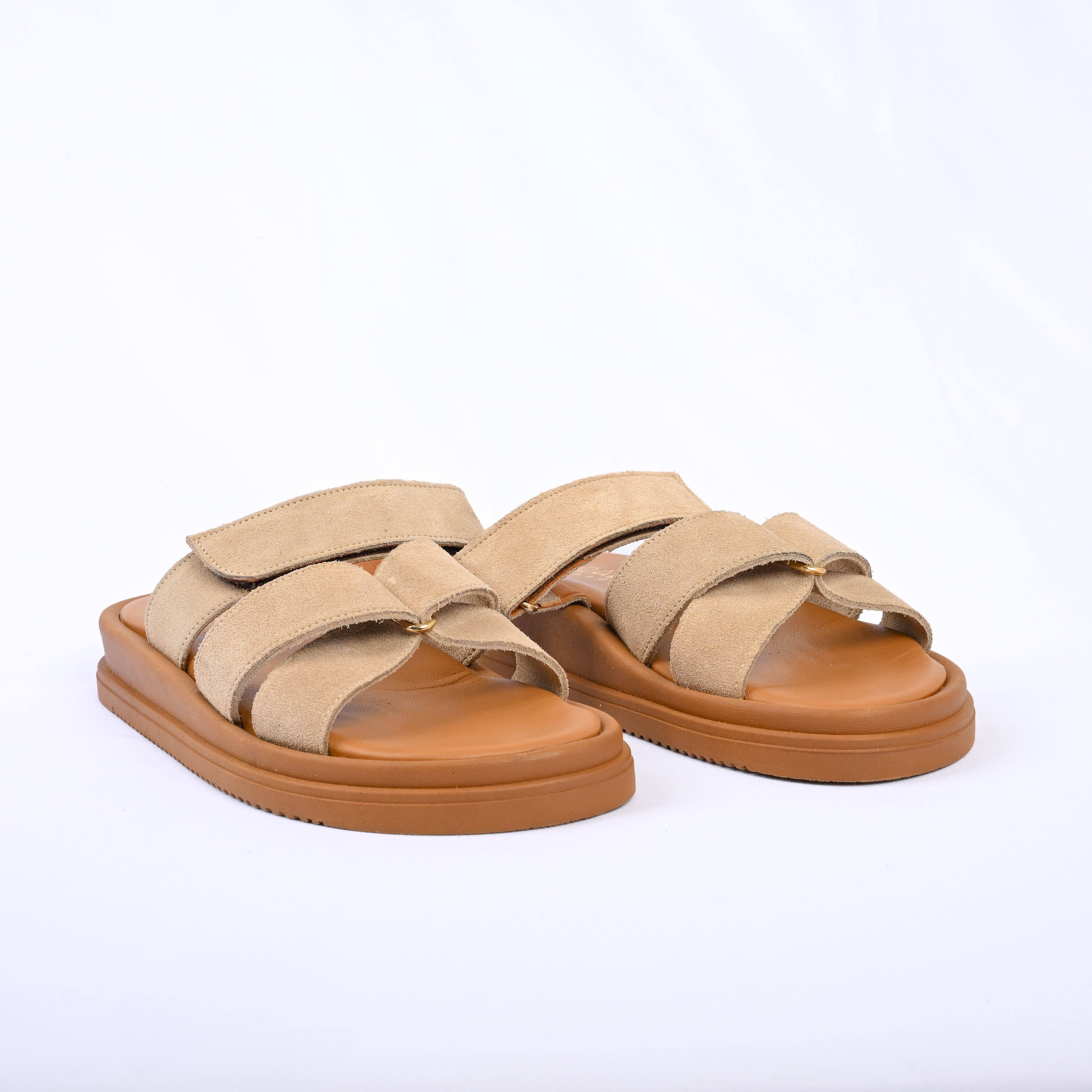 CHLOE Butterfly Strap Suede Slides