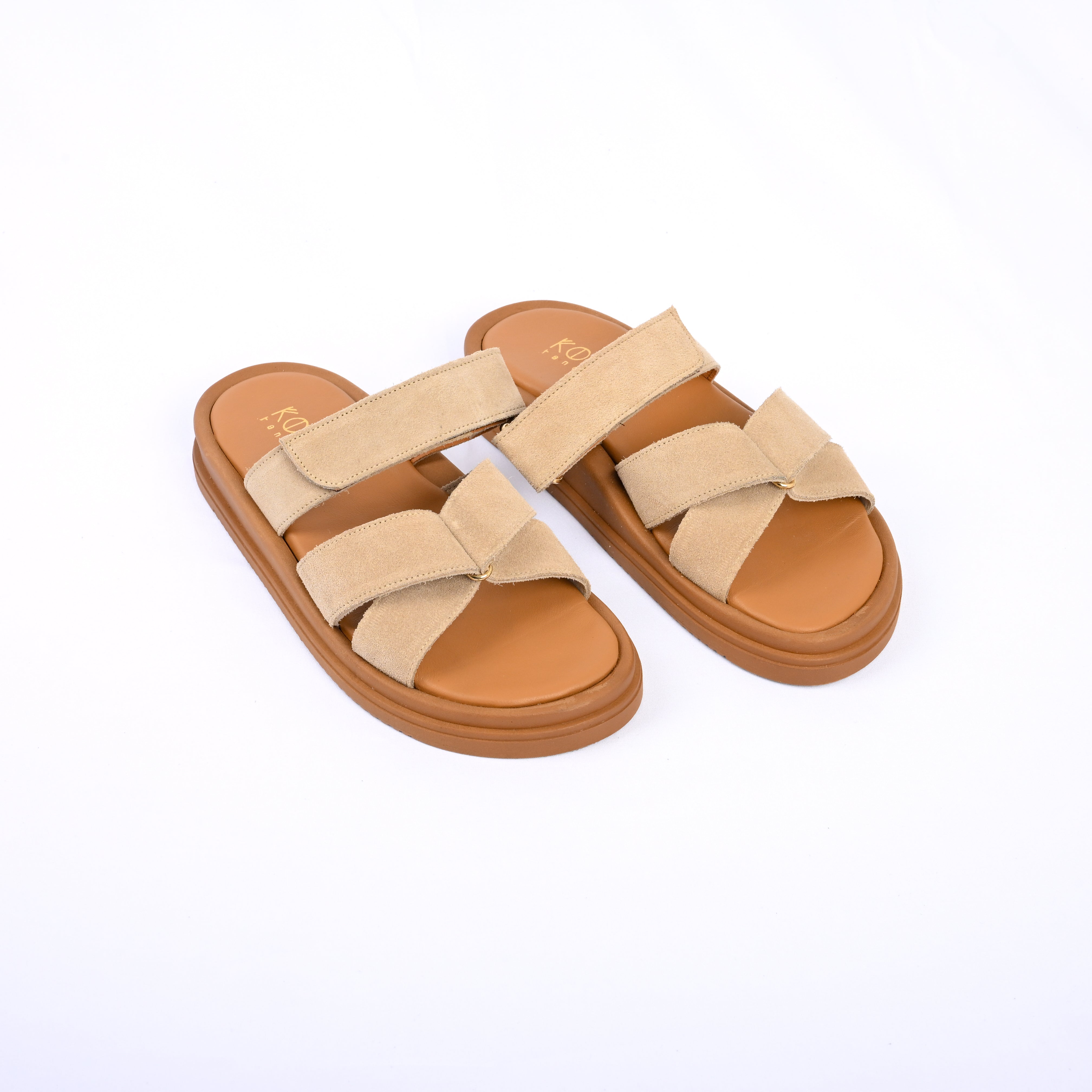 CHLOE Butterfly Strap Suede Slides