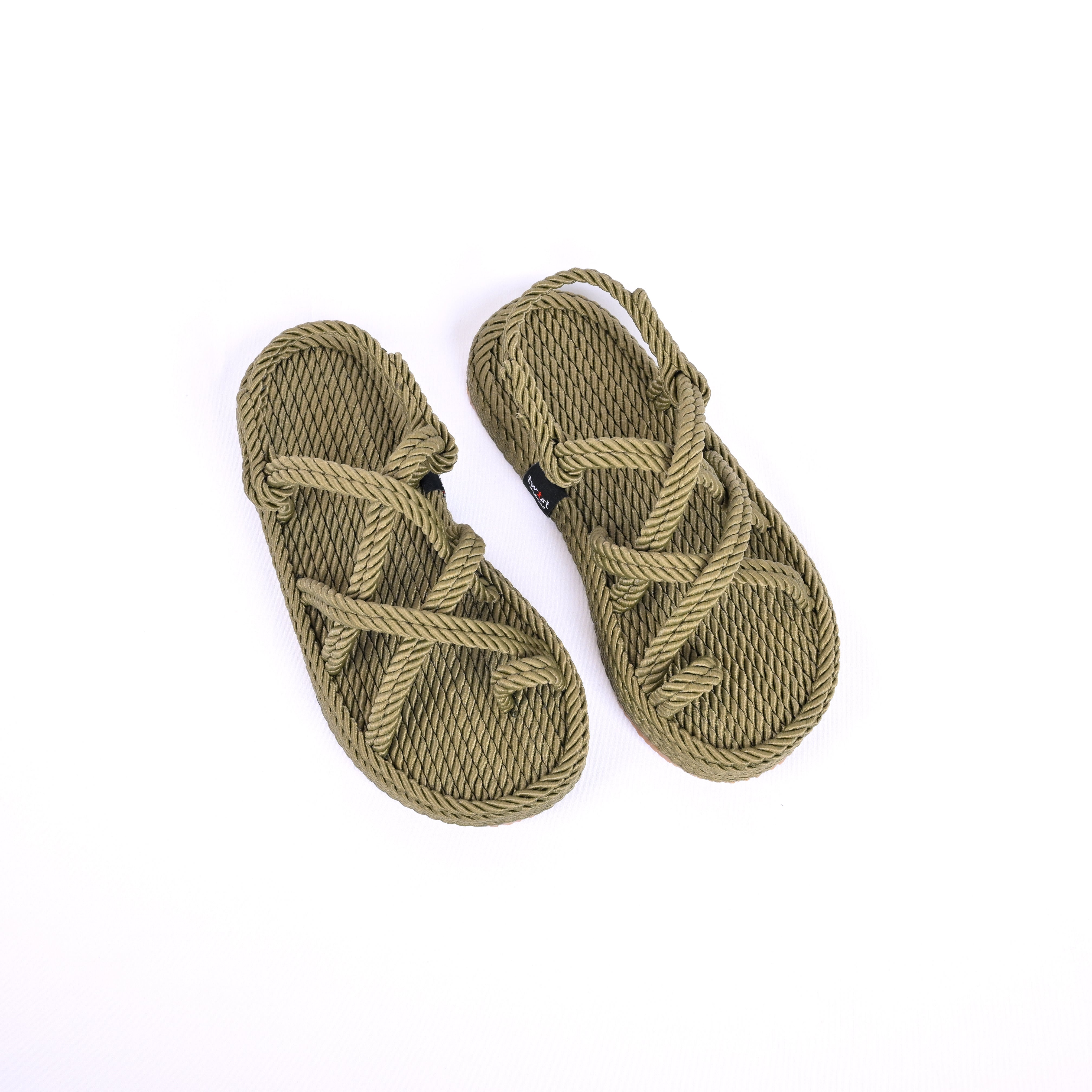 Khaki Rope Sandal with Toe Loop – Handmade by Twist