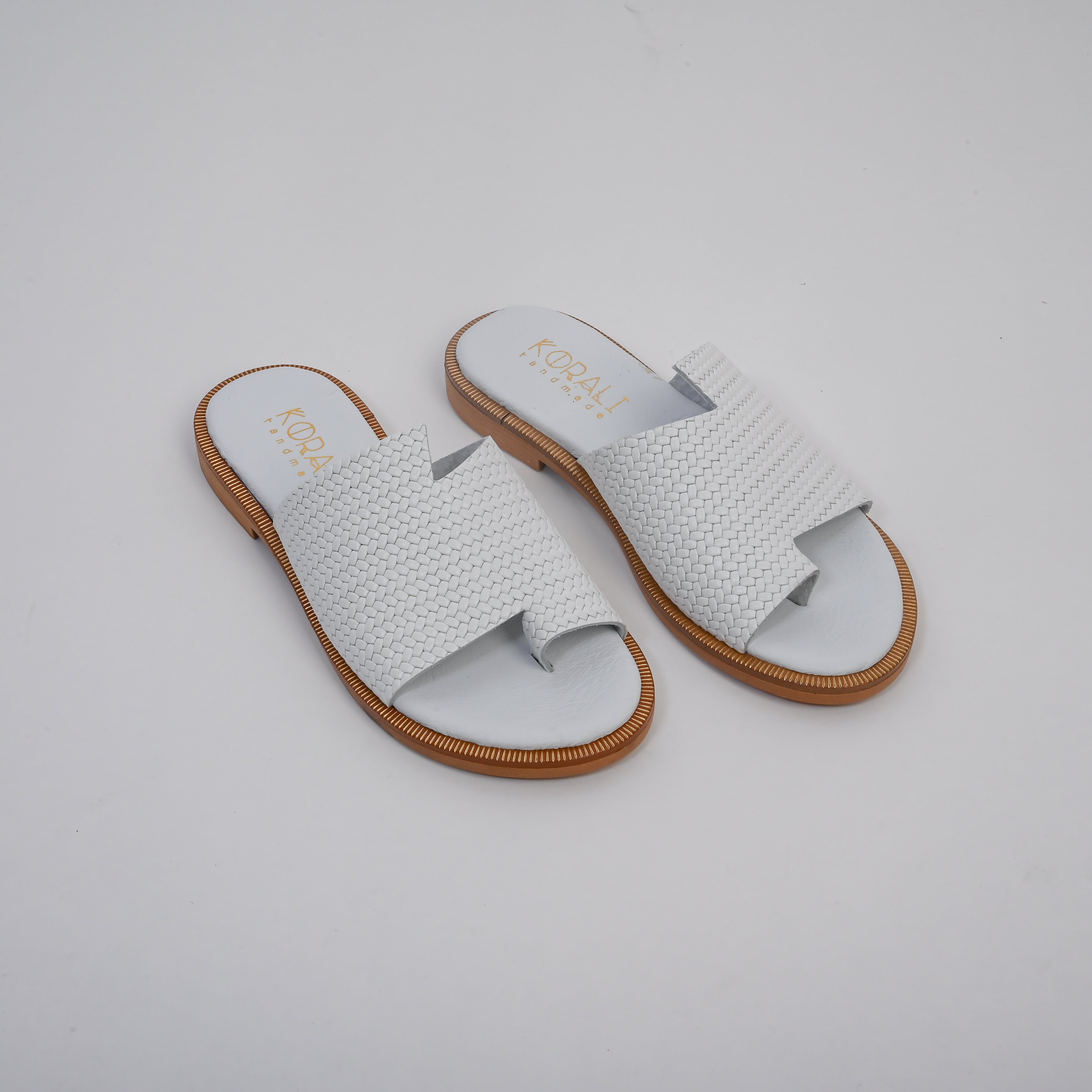 KLYMENI Suede Sandal with Asymmetric Strap