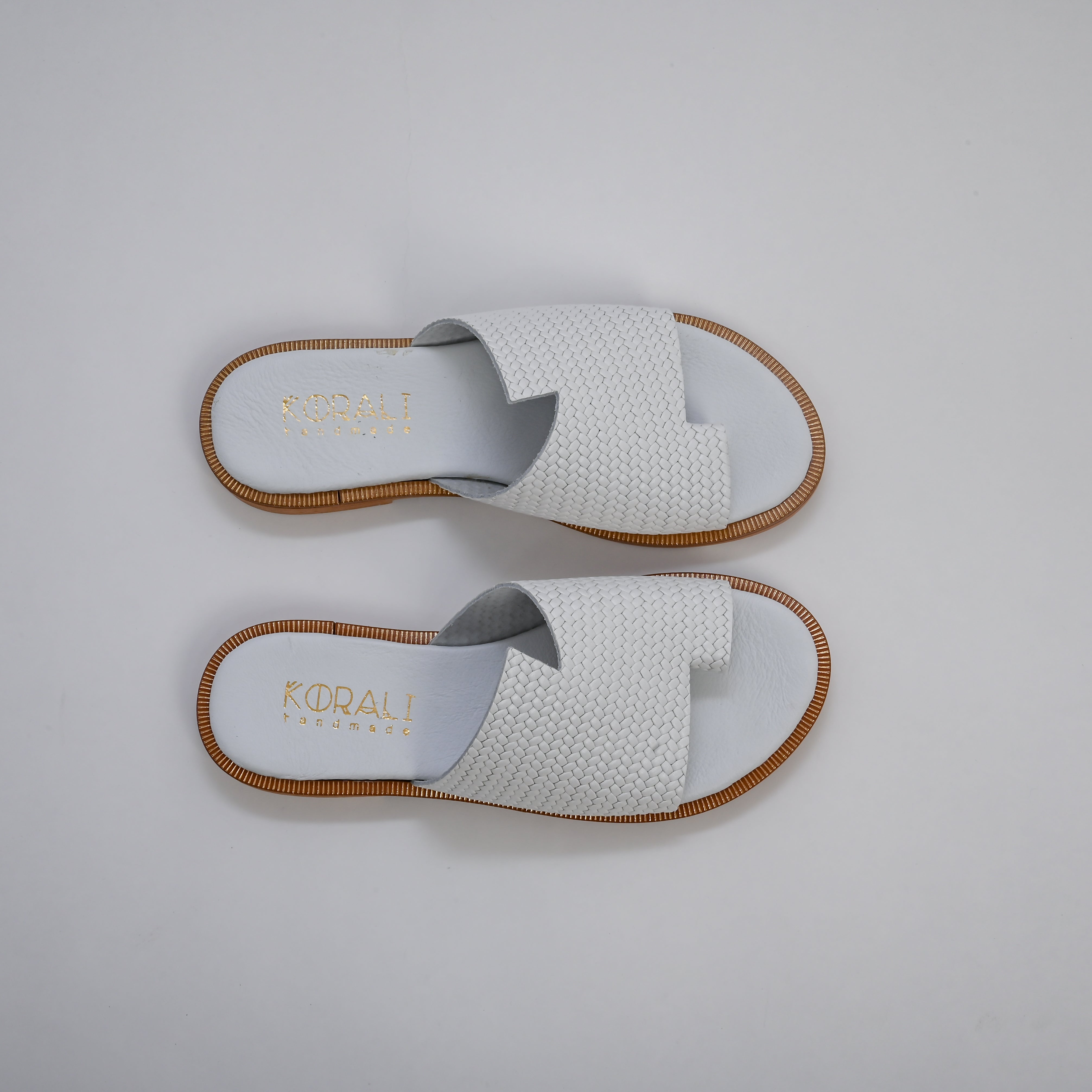 KLYMENI Suede Sandal with Asymmetric Strap