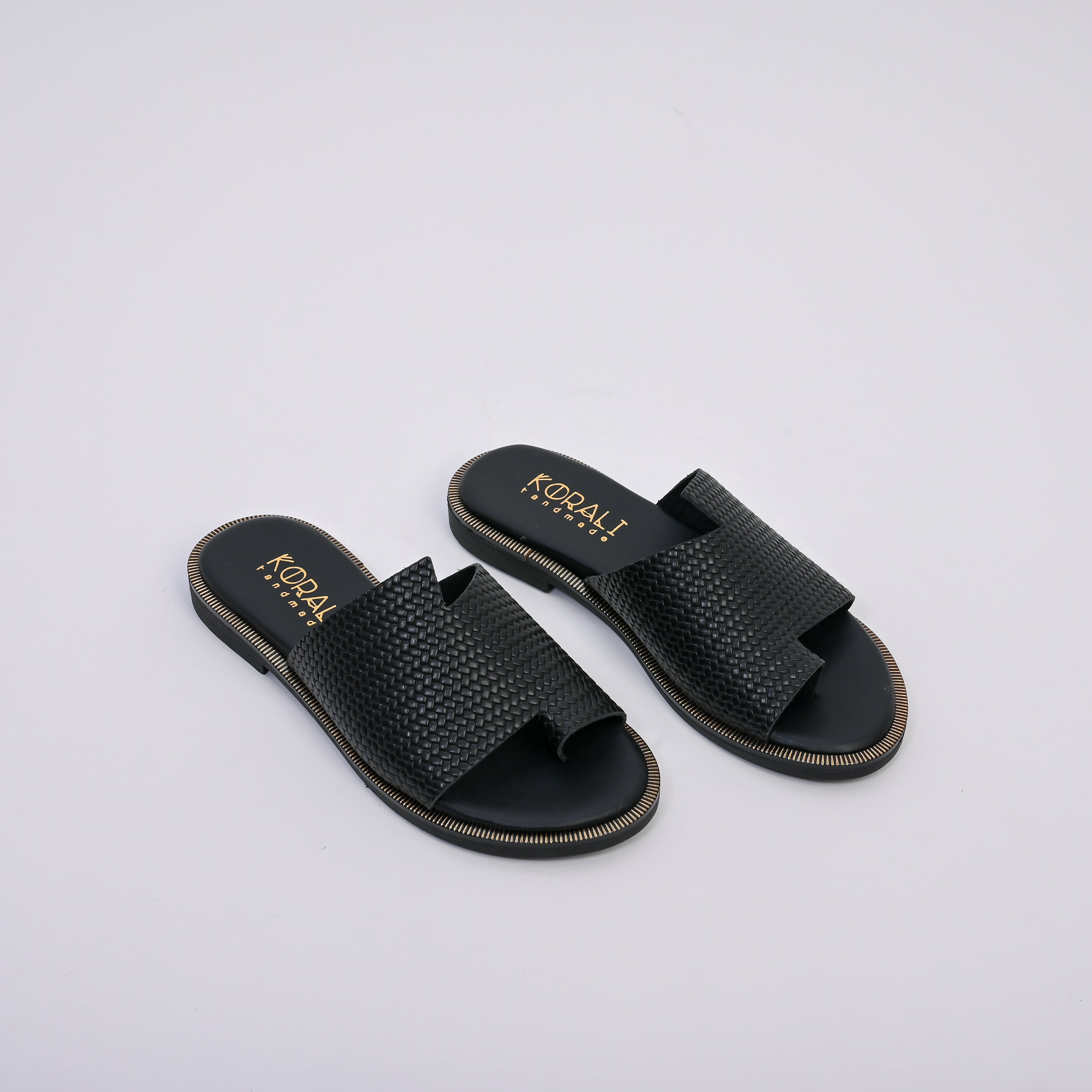 KLYMENI Suede Sandal with Asymmetric Strap