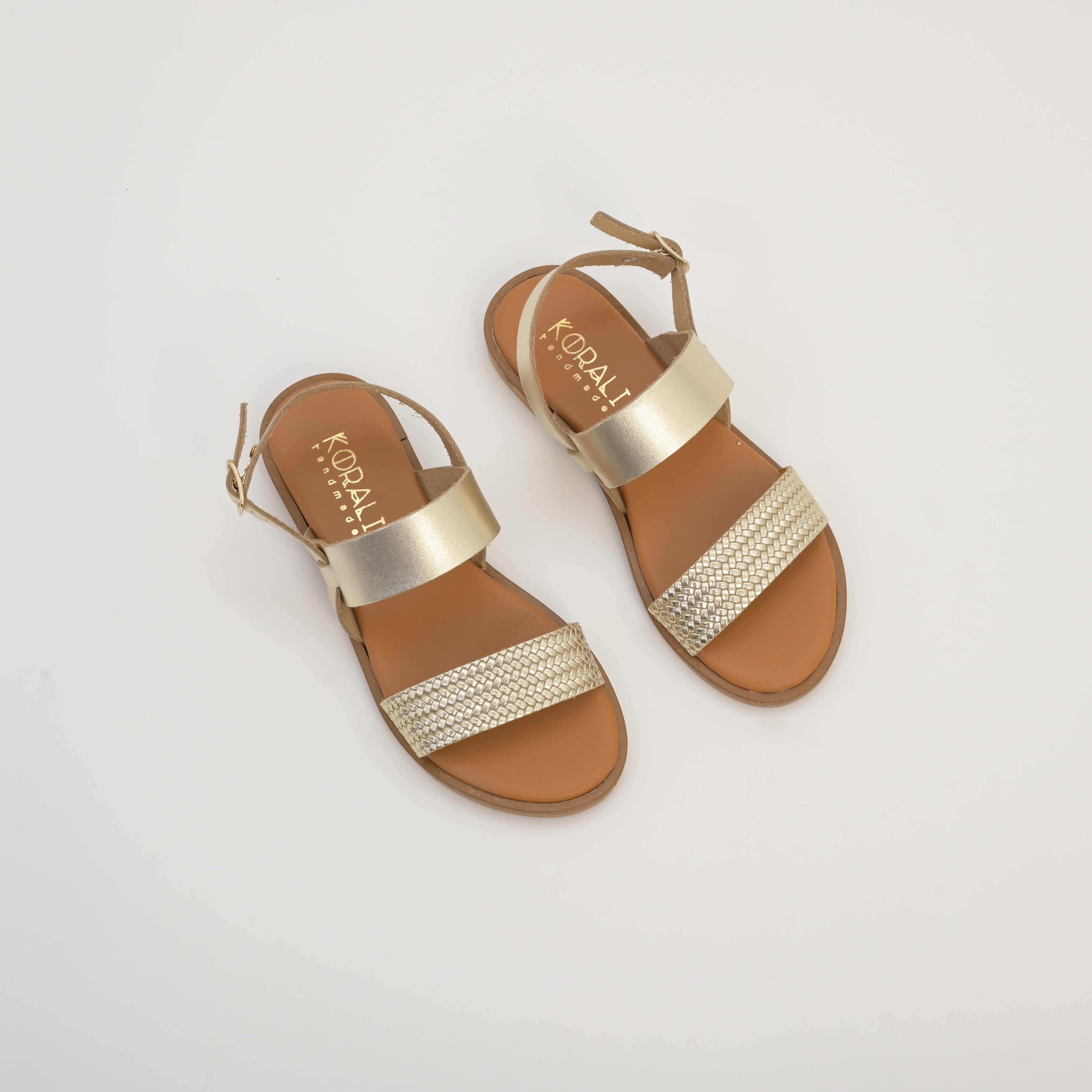 ELECTRA Double Strap Sling Back Sandals