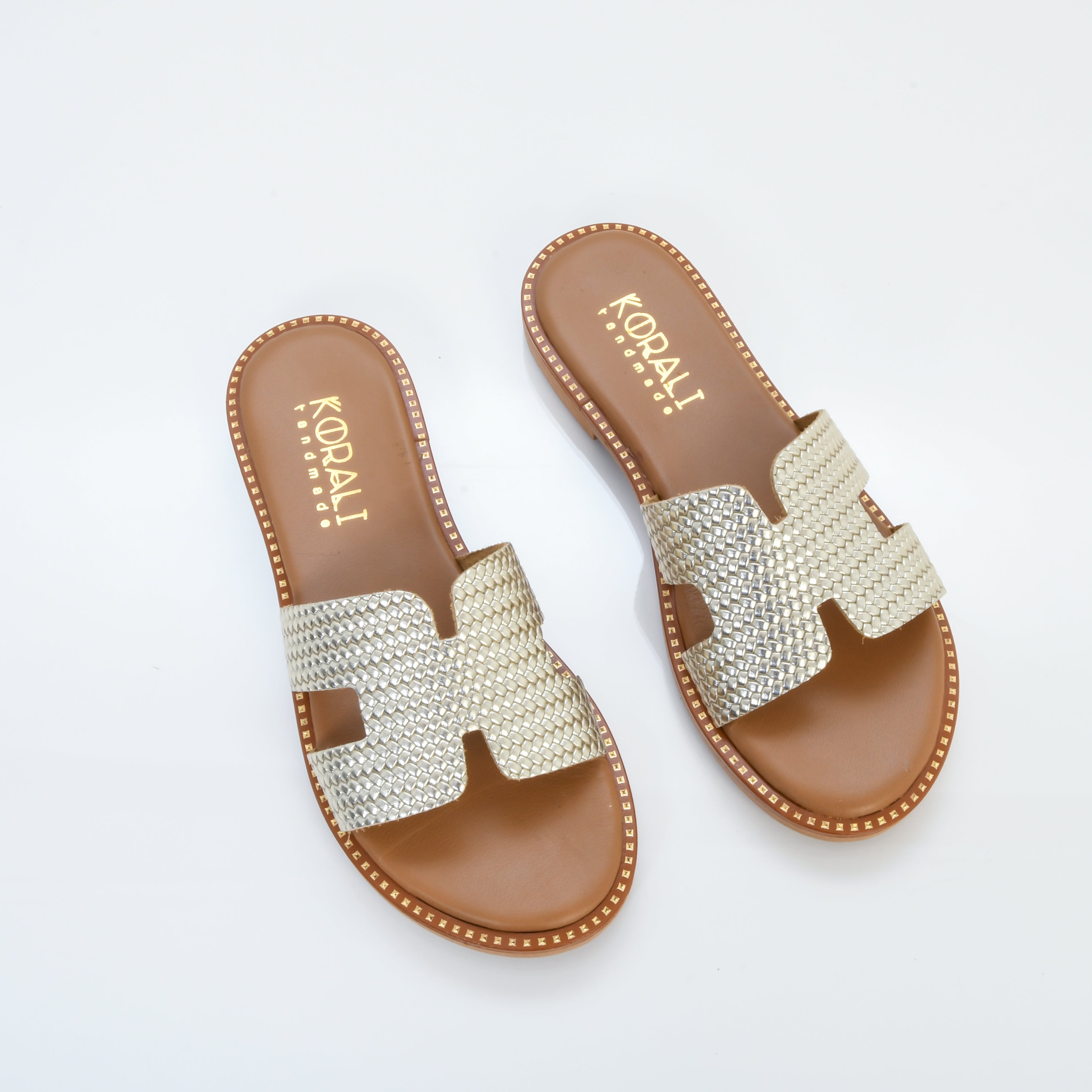 DAPHNE Cutout Slip-On Sandals with Texture Detail