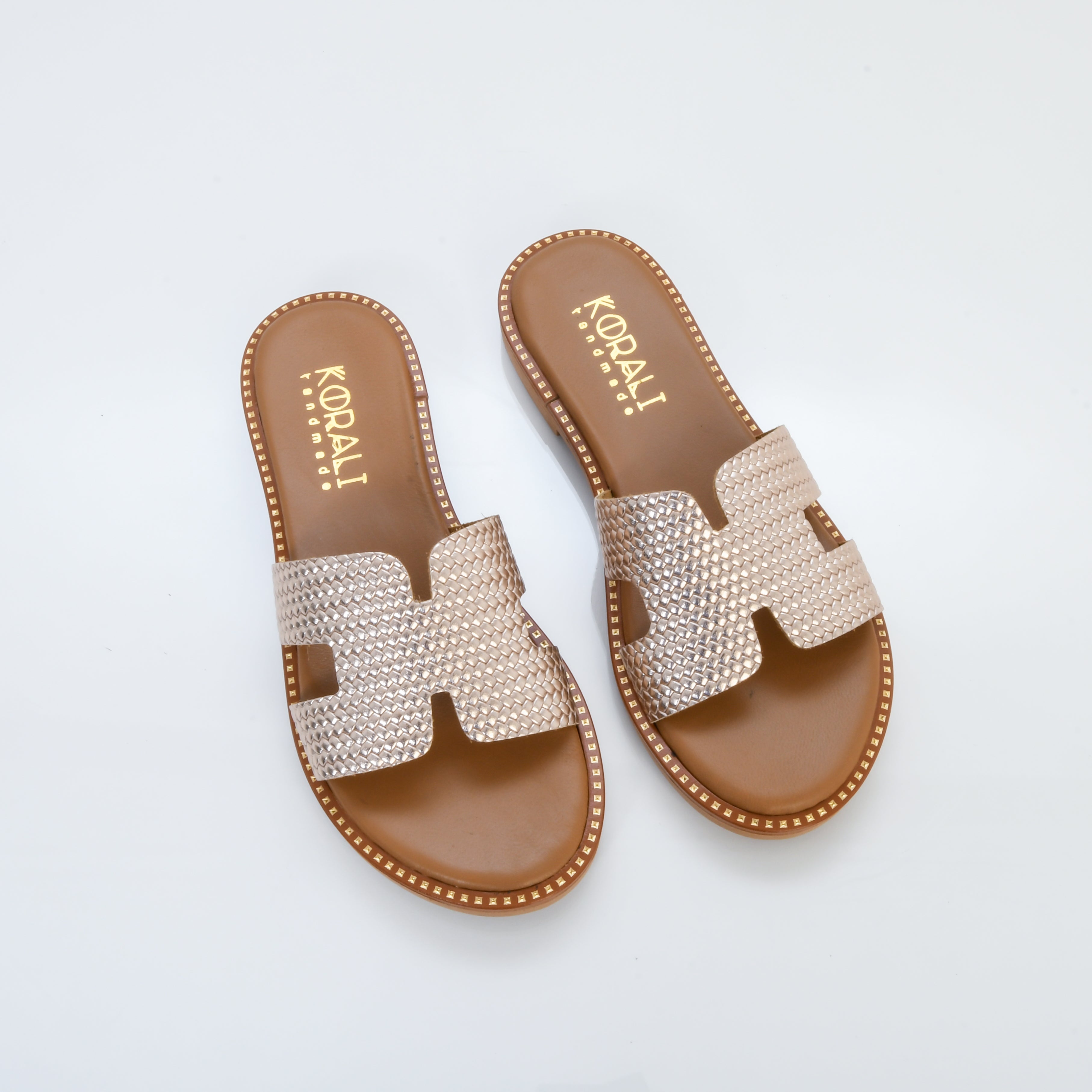 DAPHNE Cutout Slip-On Sandals with Texture Detail