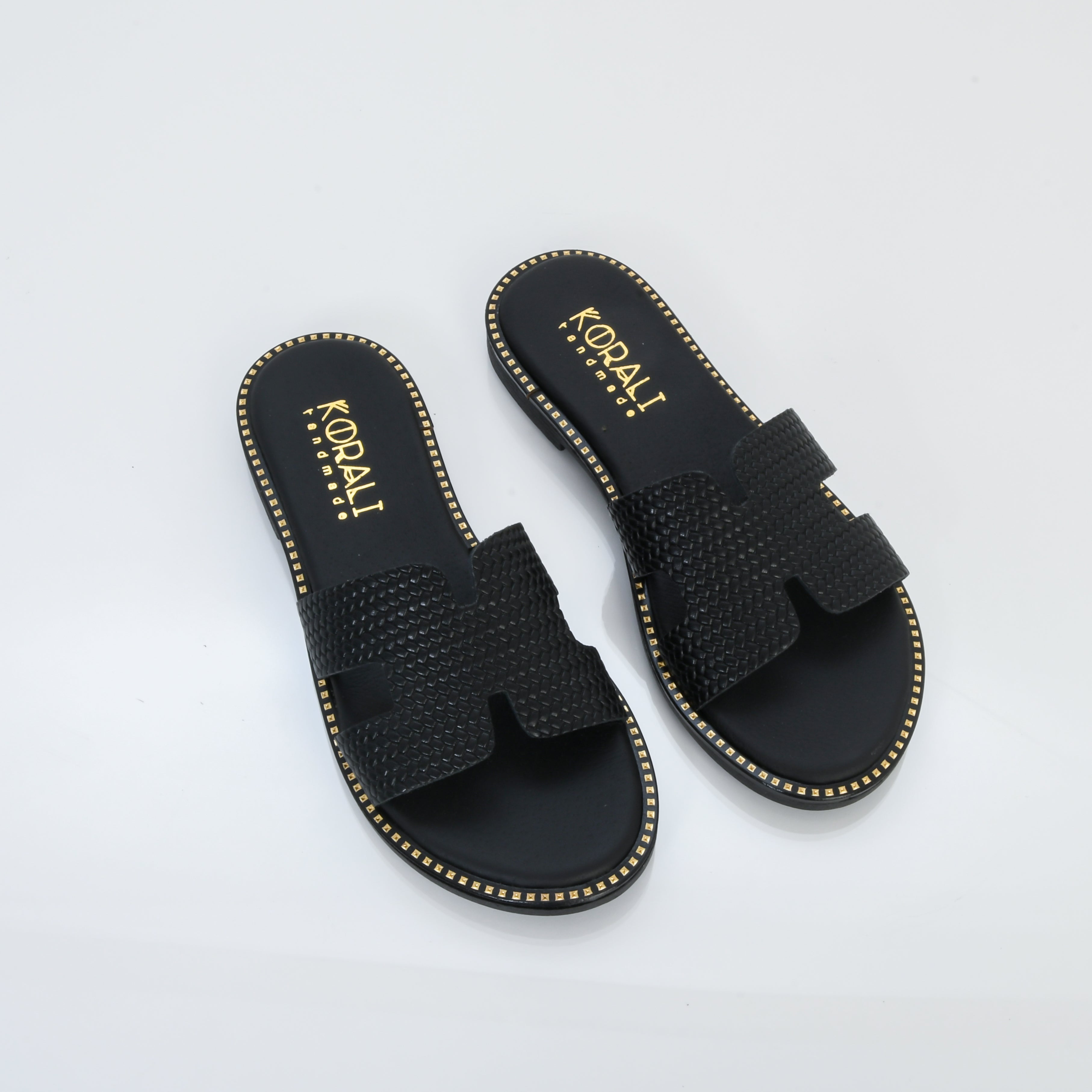 DAPHNE Cutout Slip-On Sandals with Texture Detail